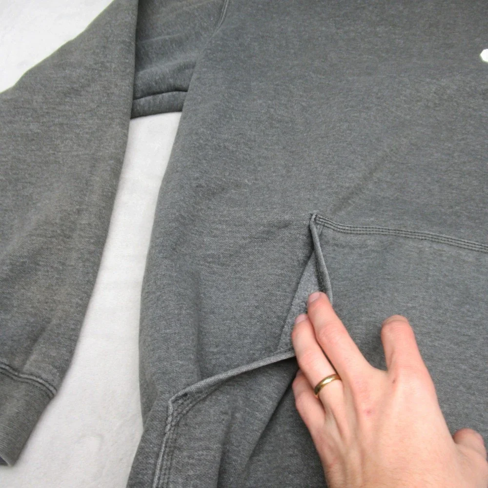 Carhartt‎ Hoodie Mens Medium Gray Loose Fit Midweight Pullover K121 026 LOGO